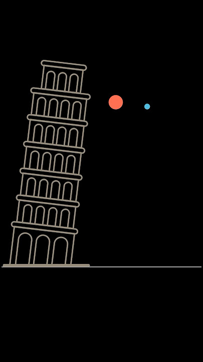 Galileo's legendary experiment of falling bodies