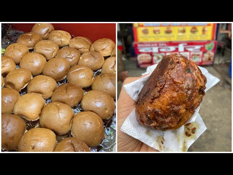 Ultimate Bhaji burger of Ghaziabad || Indian Street Food