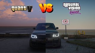 NaturalVision Evolved VS QuantV | NEW UPDATES | Grand Theft Auto V Graphics Mod comparison