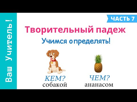 Творительный падеж. Как определить творительный падеж?