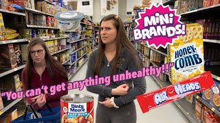 STRICT MOM BUYS WHATEVER FOOD IS IN MY MINI BRANDS**24 HR CHALLENGE** #StrictMomVlogs