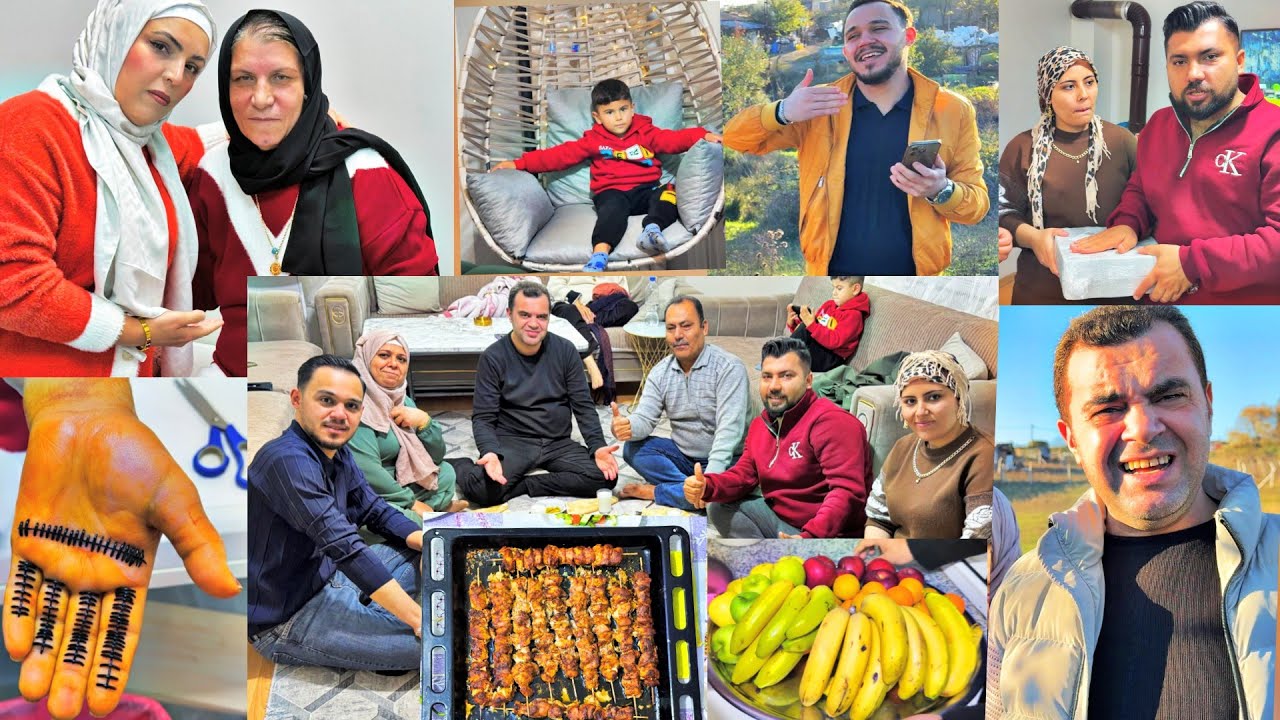 الدكتور خيط ايد ماما// عزيمة لبيت حماة تولين// طلعنا جولة مشي في الضيعة