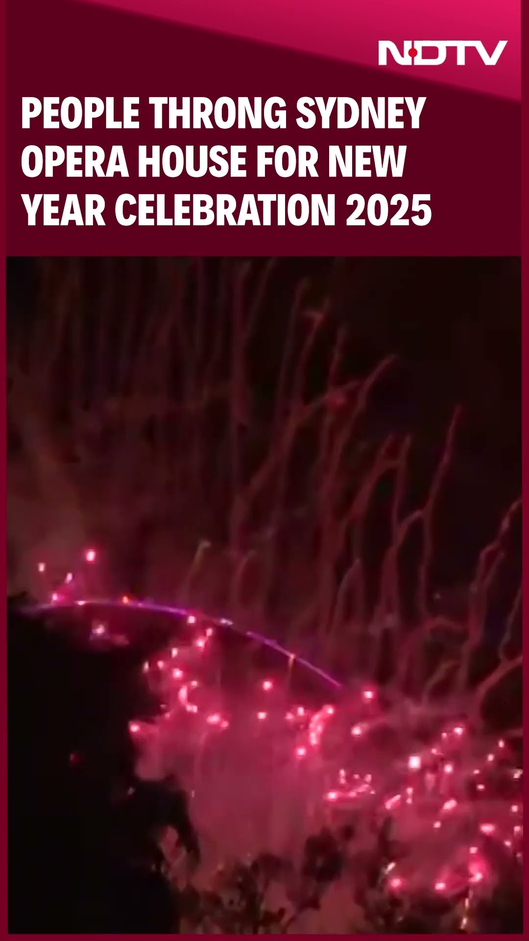 Australia: People Throng Sydney Opera House For New Year Celebration 2025