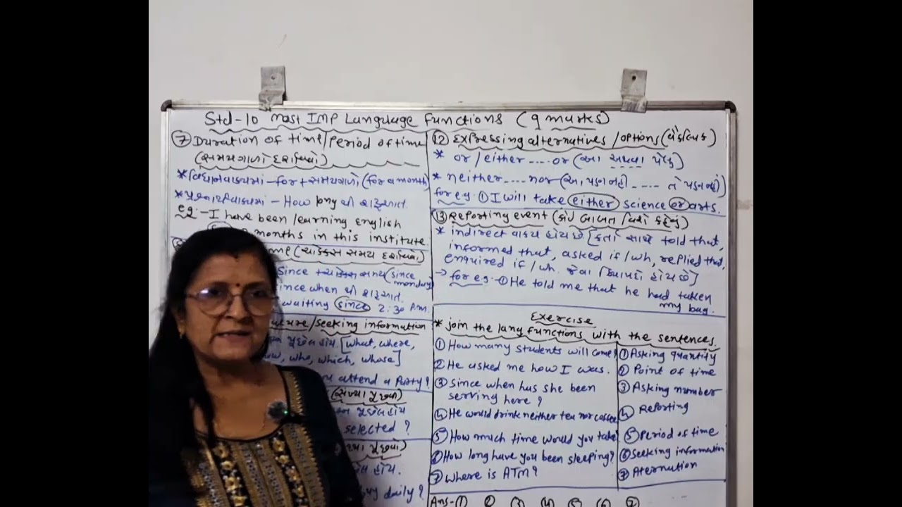 STD-10 LEC-1 [part-2] LANGUAGE FUNCTIONS..ENGLISH GRAMMAR SERIES BY CHANDRIKA PATEL 