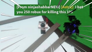 Doing a bet over robux