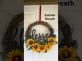 A look at one of the wreaths I’ve made recently for an event 🌻 #craft #sunflower #summer #homedecor