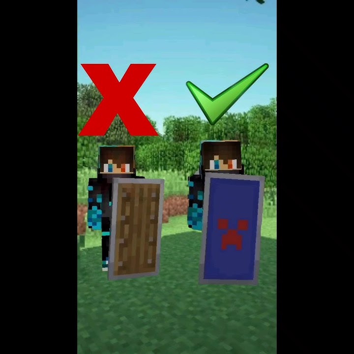 Make Custom Shield In Minecraft #shorts #minecraft