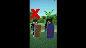 Make Custom Shield In Minecraft #shorts #minecraft
