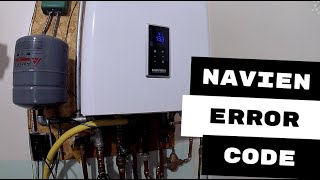 NAVIEN COMBI BOILER NCB 240 LOW WATER PRESSURE ERROR CODE screenshot 4