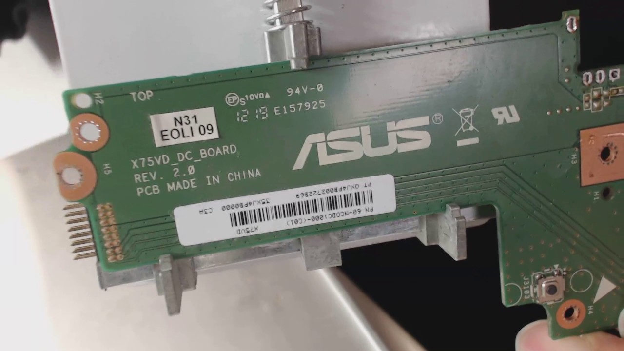 Connecteur Jack D'Alimentation DC Pour ASUS X75VD – Pour Carte Mère – Pièce De Réparation – Neuf