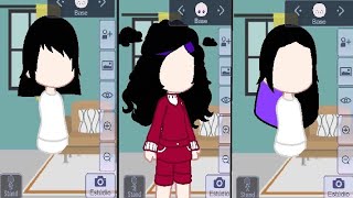 𖧧New gacha hair styles⋆Gacha club⋆straight hair⋆curly hair⋆ two color hair parted screenshot 5