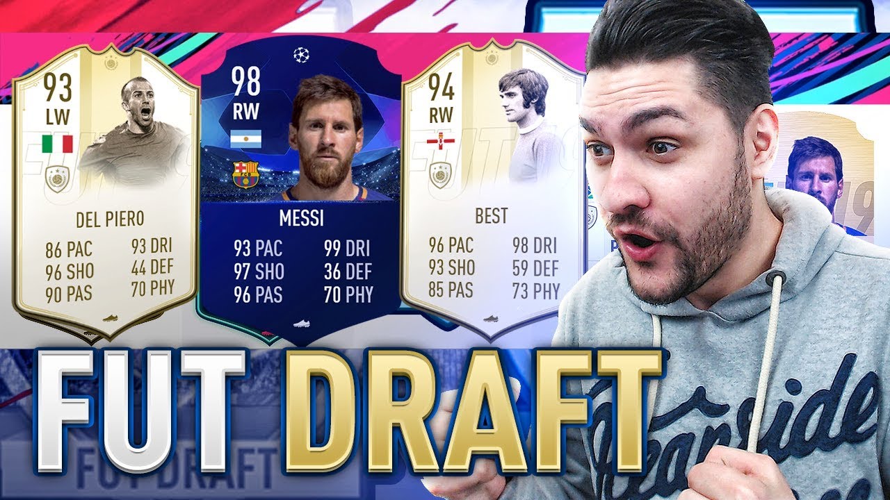 TRIO DE SENZATIE - MESSI, DEL PIERO & BEST in FIFA 19 DRAFT SPRE GLORIE #89