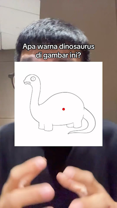 ILUSI OPTIK KEREN! Apa Warna Dinosaurus nya? Kasihtau di Komen! GASSSS #ilusi #ilusioptik #ilusimata