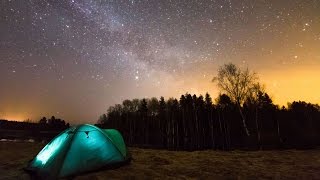 На Берегу Тверцы От Заката До Рассвета Таймлапс Звезд timelapse star Вышний Волочек