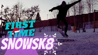 First time snowskating winter 2019 - Ambition Snowskates