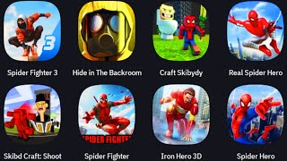 Spider Fighter 3, Hide in The Backroom, Craft Skibydy, Real Spider Hero Game, Skibidi Craft Shoot, screenshot 5