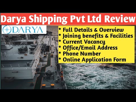 Darya Shipping Pvt Ltd Review Details | Vacancy Updates | Office Address | Joining Links x Benefits
