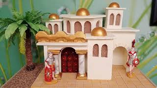 ♥Como Hacer El PALACIO de HERODES para BELENES paso a paso/Herod's palace for nativity scenes