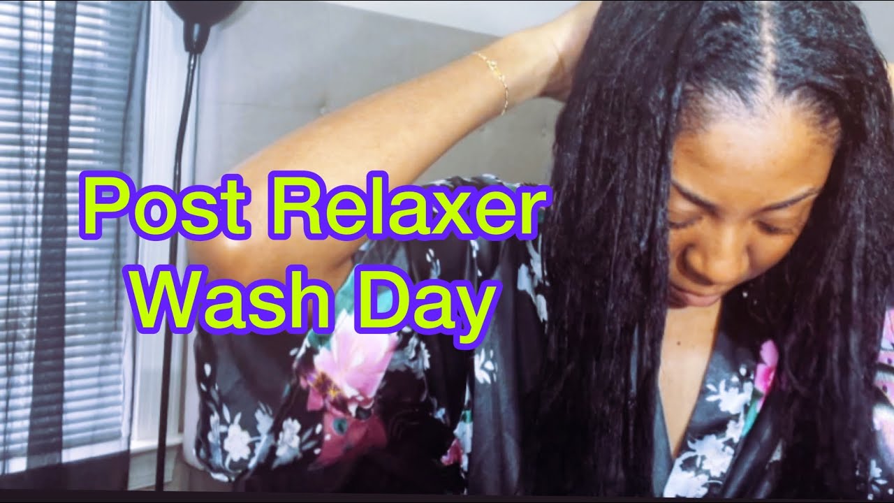 Post Relaxer Wash Day | One Week Post Relaxer - YouTube