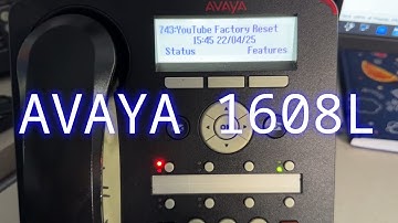 How To Factory Reset Avaya 1608L / 1608 H.323 IP Phone