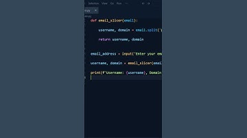 Email slicer in python #python #learnpython #programming