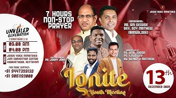 IGNITE | YOUTH MEETING | RISE ABOVE THE INFLUENCE | 2025 | JESUS VOICE MINISTRIES