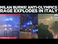 BREAKING: Milan Olympics Chaos, Protesters Attack Police with Fireworks | Times Now World