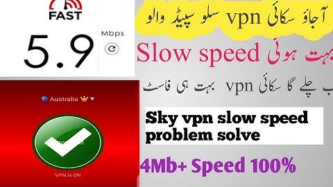 Sky vpn slow speed solve || 5mb plus speed || zong free internet