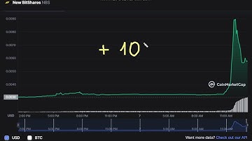 🚀  +     105   %    New BitShares NBS  -  New BitShares NBS  NEWS - New BitShares to USD Chart