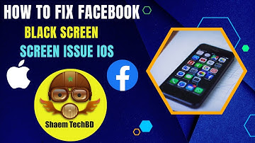 How To Fix Facebook Black Screen Issue ios | Facebook Black Screen Problem iPhone & iPad