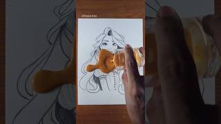 l try to draw Rapunzel different style | Rapunzel drawing idea | Rapunzel #art #drawing #shorts