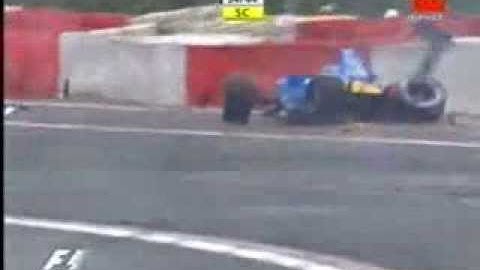 F1 2005 - Belgium - Giancarlo Fisichella - Big crash at Raidillon