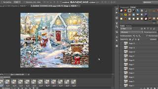 Урок как переносить черный футаж снег на картинку!Фотошоп! screenshot 5