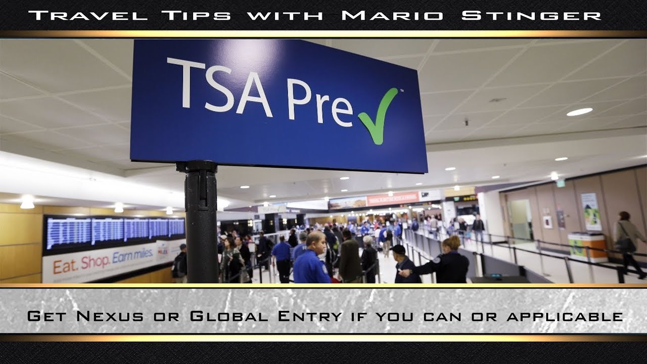 Get Nexus or Global Entry if you can or applicable YouTube