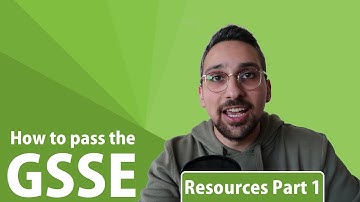 How to Pass the GSSE: Resources - Part 1