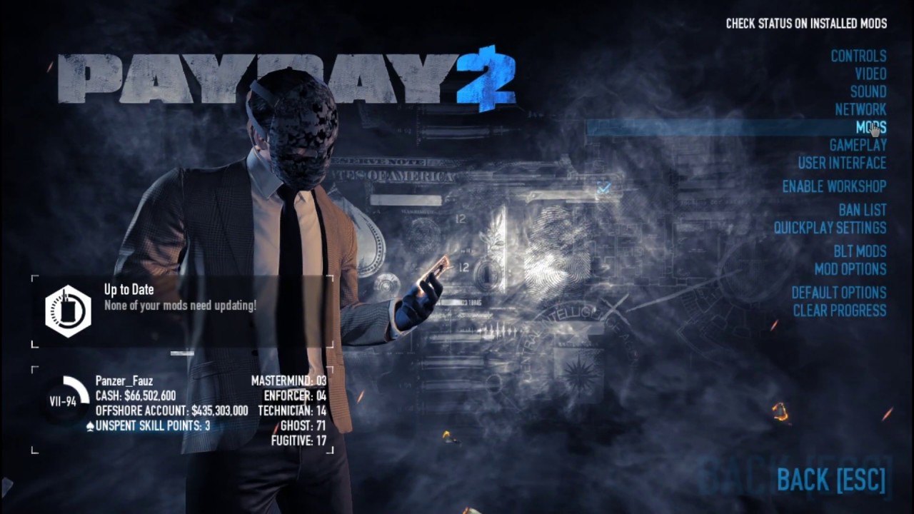 payday 2 trainer all versions