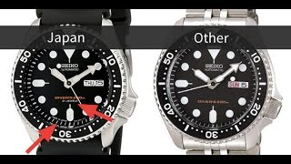 Seiko SKX007J vs SKX007K !! Comparison Review and unboxing