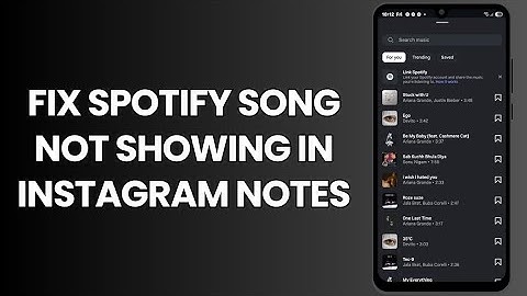 How To FIX Spotify Song Not Showing In Instagram Notes