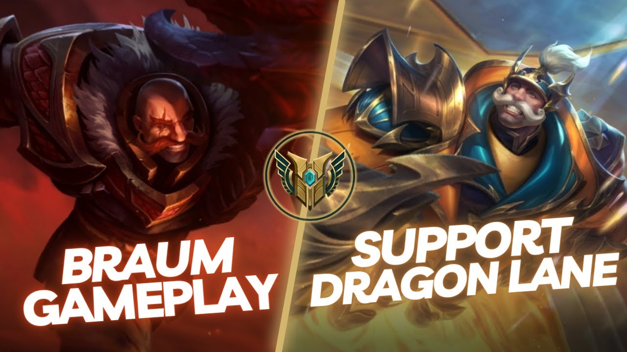Daum Runa BRAUM GAMEPLAY - SUPPORT DRAGON LANE - RUNES & BUILDS - LEAGUE OF ...