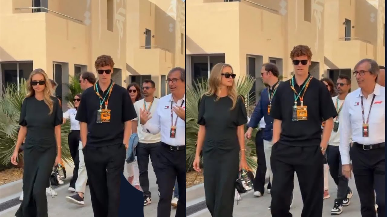 Jannik Sinner & Laila Hasanovic Make First Public Appearance at Abu Dhabi GP