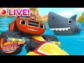 🔴 LIVE: Blaze Shark Monster Machine Adventures! | Blaze and the Monster Machines