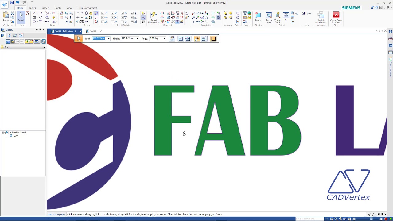 How to Crop an Image in Solid Edge Draft YouTube