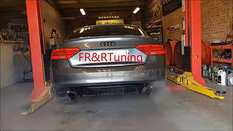 Audi A5 B8 2.0TDI Loud exhaust hardcut limiter popcorn