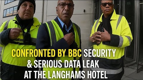 BBC Security Confronts Me at London HQ Just Before CEO Resigns  Langham Hotel Data Breach 🎥🏛️🚨🕵️‍♂️💥
