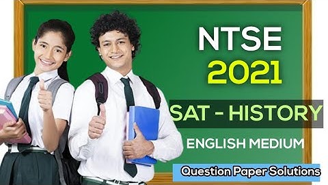 NTSE Question Paper 2021 | Answers | English Medium | Model Paper | #NTSE