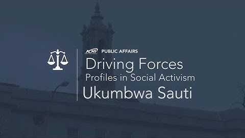 Driving Forces Driving Forces (Profiles in Social Activism) - Ukumbwa Sauti