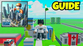 How To Play Roblox Mini City Tycoon! Beginner's Guide