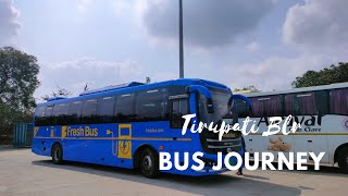 Tirupati to Bengaluru Electric Bus Journey| Fresh Bus
