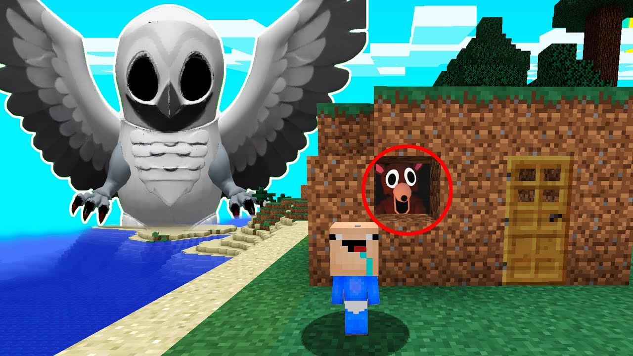 BEBÉ NOOB vs BUHO DE 99 NOCHES EN EL BOSQUE 😱 en MINECRAFT TROLL + ROLEPLAY