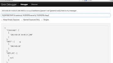 logstash: Using the grok debugger